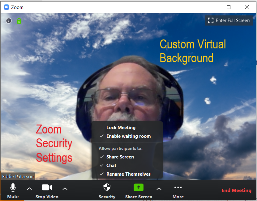 An image of Zoom video conferencing at paac-it.com